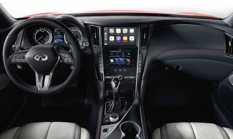 2021 INFINITI Q60 interior infotainment view